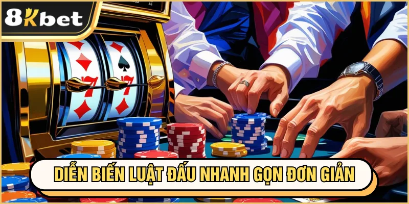Đánh Bài Slot - Siêu Phẩm Đổi Thưởng Xanh Chín Ở 8KBET 2 Diễn biến luật đấu nhanh gọn, đơn giản